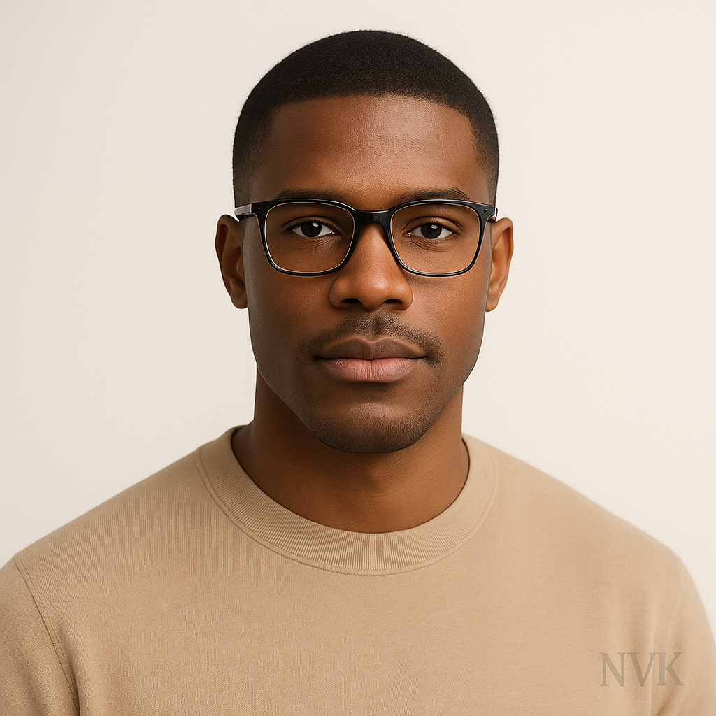 Client satisfait avec ses lunettes NVK